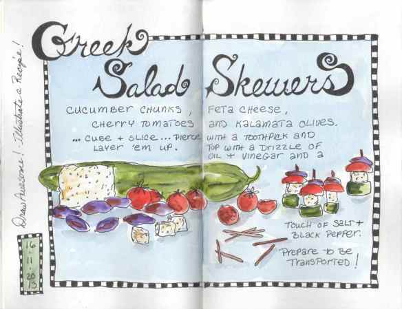 Greek Salad Skewers