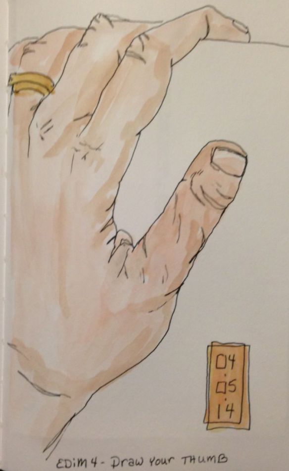 Draw your thumb