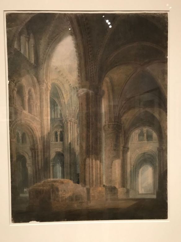 Turner08a_DurhamCathedralTheInteriorLookingEastAlongTheSouthAisle1797-8